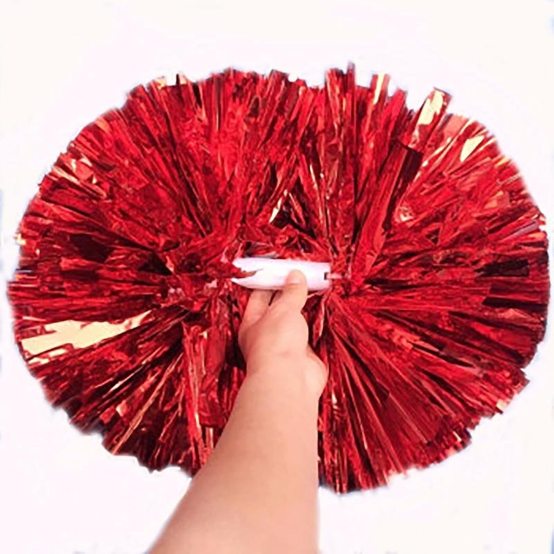 AOPANDA Cheerleading Pom Poms with Baton Handle for Team Spirit Sports Dance Cheering Kids Adults - Image 2